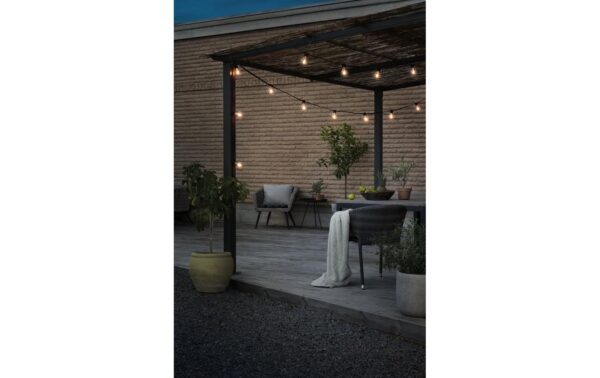 Konstsmide SOLAR-Lichterkette klar 10x LED bernsteinfarbe, inkl. Fernbedienung
