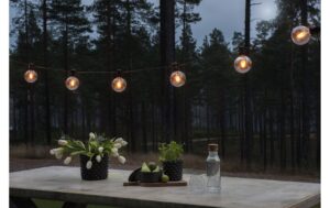 Konstsmide Lichterkette Basis-Set klar 10x LED bernstein, inkl. Netzstecker IP55