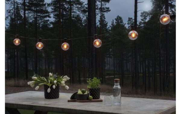 Konstsmide Lichterkette Basis-Set klar 10x LED bernstein, inkl. Netzstecker IP55