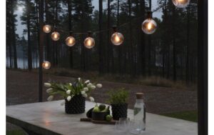 Konstsmide Lichterkette Basis-Set klar 10x LED bernstein, inkl. Netzstecker IP55