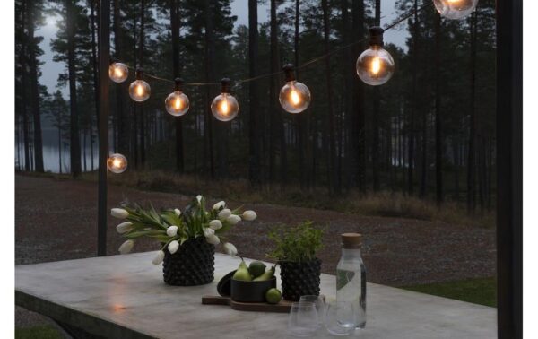 Konstsmide Lichterkette Basis-Set klar 10x LED bernstein, inkl. Netzstecker IP55