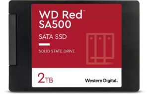 WD Red SA500 NAS 2TB 2.5 SATA 6GB/s, 560MB/s (l), 530MB/s (s), 7mm