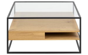 1675812_1 - Mediatech AC Design Couchtisch Randolf Stahl/Melamin/Glas, 80x80x40 cm