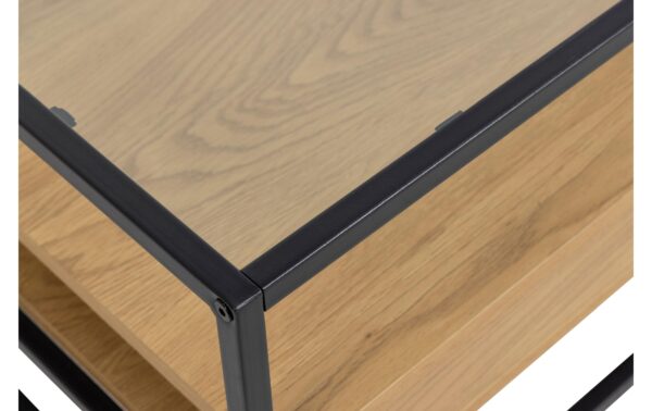 1675812_4 - Mediatech AC Design Couchtisch Randolf Stahl/Melamin/Glas, 80x80x40 cm