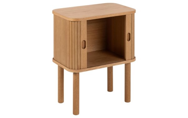 AC Design Beistelltisch Langley Eiche, 45x30x60 cm, Braun