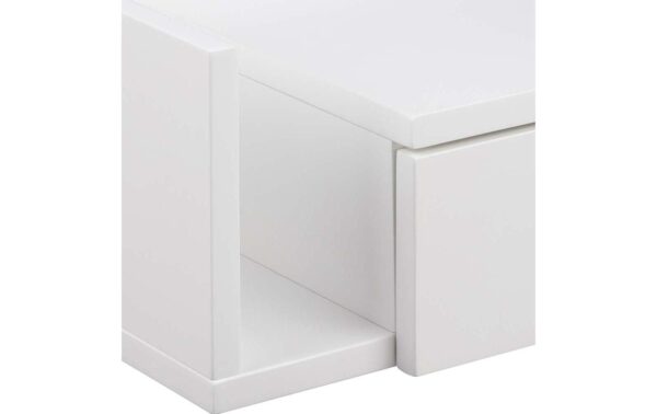 AC Design Beistelltisch Ashlan MDF, 40x32x16,5 cm, Weiss