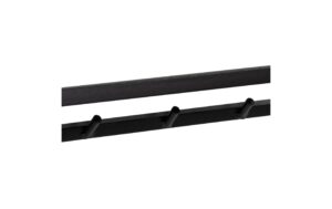 AC Design Garderobenleiste Seaford MDF/Stahl, 70x28x22 cm, Schwarz