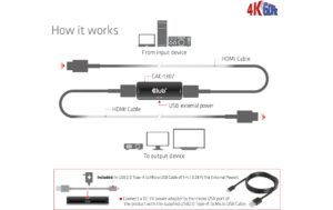 Club 3D, Repeater B/B HDMI Aktiver 4K60Hz
