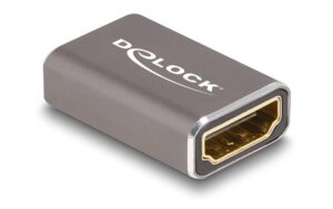 Delock HDMI Adapter Buchse zu Buchse 8K 60Hz, grau, metall