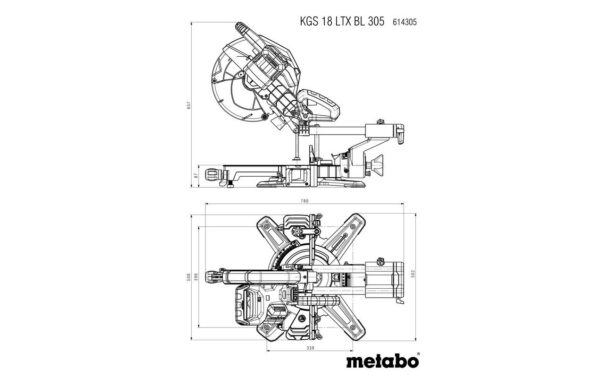 1678508_4 - Mediatech MetaboKGS 18 LTX BL 305 Akku-Kappsäge (Karkasse) Krt.
