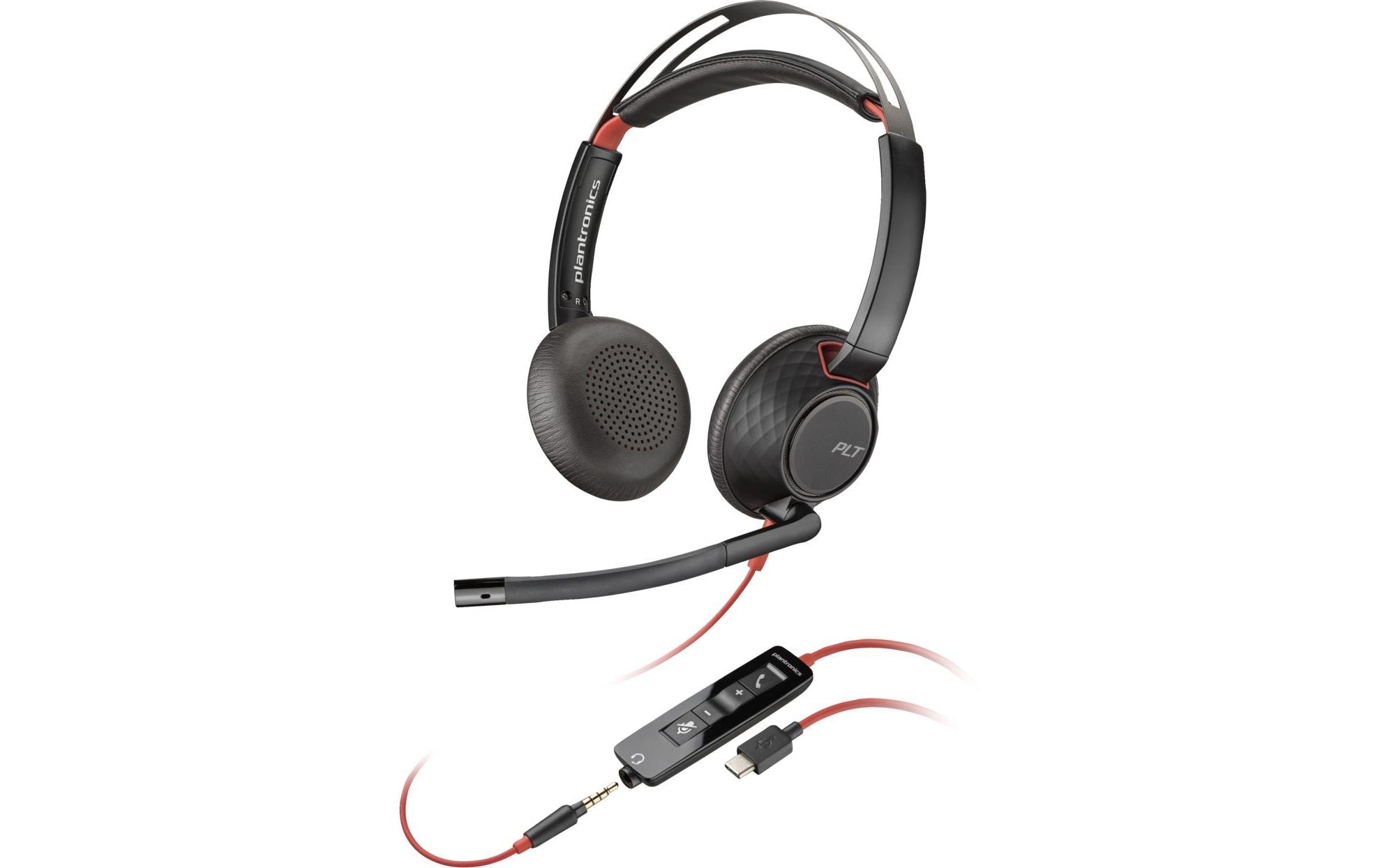 1680504 - Mediatech Poly Blackwire 5220 Stereo,3.5mm+USB-C/A