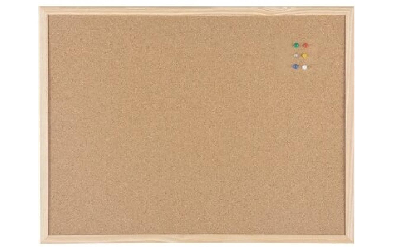 Bi-Office Korktafel Basic 60x45cm Holzrahmen