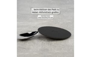 silwy Metall-Pad SUPERSTRONG 8 cm 1 x Metall-Pad (rund) BLACK