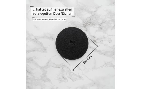 silwy Metall-Pad SUPERSTRONG 8 cm 1 x Metall-Pad (rund) BLACK