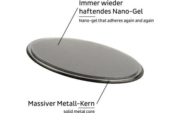 silwy Metall-Pad SUPERSTRONG 8 cm 1 x Metall-Pad (rund) BLACK