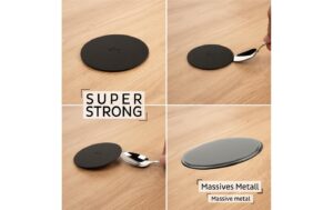 silwy Metall-Pad SUPERSTRONG 8 cm 1 x Metall-Pad (rund) BLACK