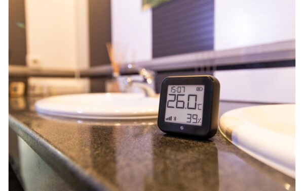 Shelly H&T Gen3, black WLAN Luftfeuchte und Temperatursensor