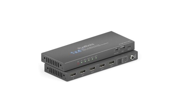 PureTools PT-SP-HD14-48G 1x4 HDMI 2.1 Splitter - 48Gbps - 8K