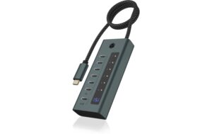 1685132_1 - Mediatech ICY BOX IB-HUB1457-C31, 7x USB3 Hub, Type-C Integriertes USB-C Kabel - Länge 60 cm