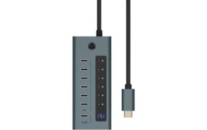 1685132_2 - Mediatech ICY BOX IB-HUB1457-C31, 7x USB3 Hub, Type-C Integriertes USB-C Kabel - Länge 60 cm