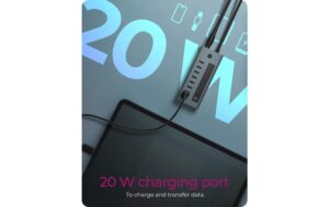 1685132_5 - Mediatech ICY BOX IB-HUB1457-C31, 7x USB3 Hub, Type-C Integriertes USB-C Kabel - Länge 60 cm
