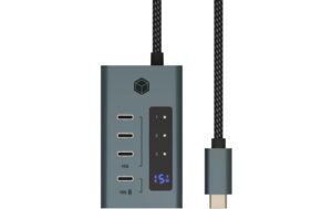 1685133_1 - Mediatech ICY BOX IB-HUB1454-C31, 4x USB3 Hub, 2C/2A Integriertes USB-C Kabel - Länge 60 cm