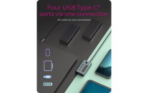 1685133_3 - Mediatech ICY BOX IB-HUB1454-C31, 4x USB3 Hub, 2C/2A Integriertes USB-C Kabel - Länge 60 cm