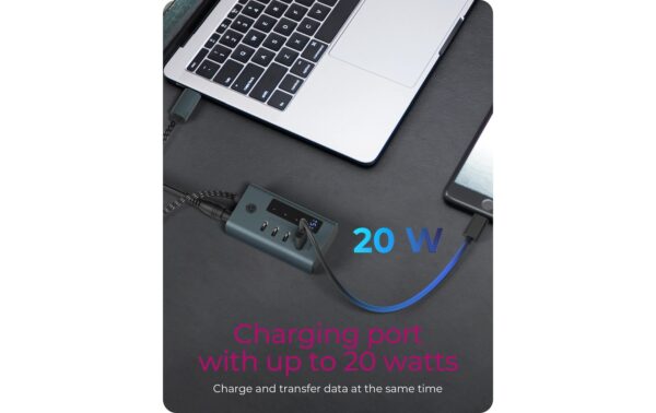 1685133_5 - Mediatech ICY BOX IB-HUB1454-C31, 4x USB3 Hub, 2C/2A Integriertes USB-C Kabel - Länge 60 cm