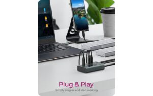 1685133_6 - Mediatech ICY BOX IB-HUB1454-C31, 4x USB3 Hub, 2C/2A Integriertes USB-C Kabel - Länge 60 cm