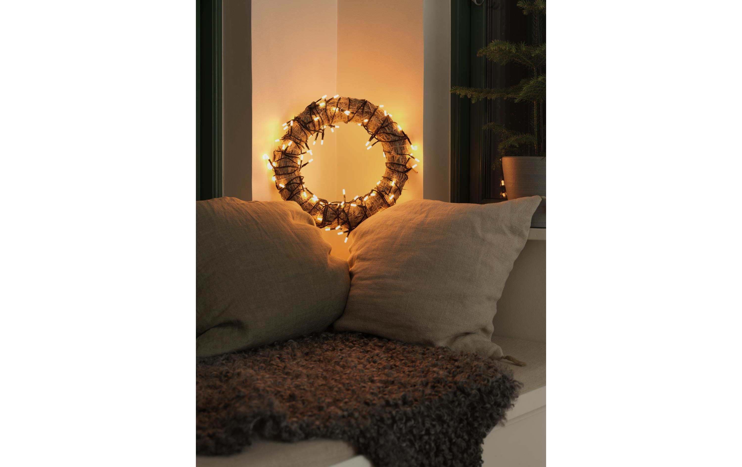 1685296_1 - Mediatech Konstsmide LED Lichterkette Micro 100 LEDs LED 3.6W bernsteinfarbe 30V, GL: 1490cm