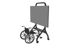 Peerless-AV SR898 Trolley 55-110, Abdeckung mit Kabelführung