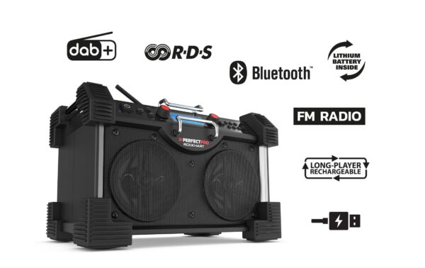 PERFECTPRO ROCKHART RH4 DAB+/Baustellen-Radio