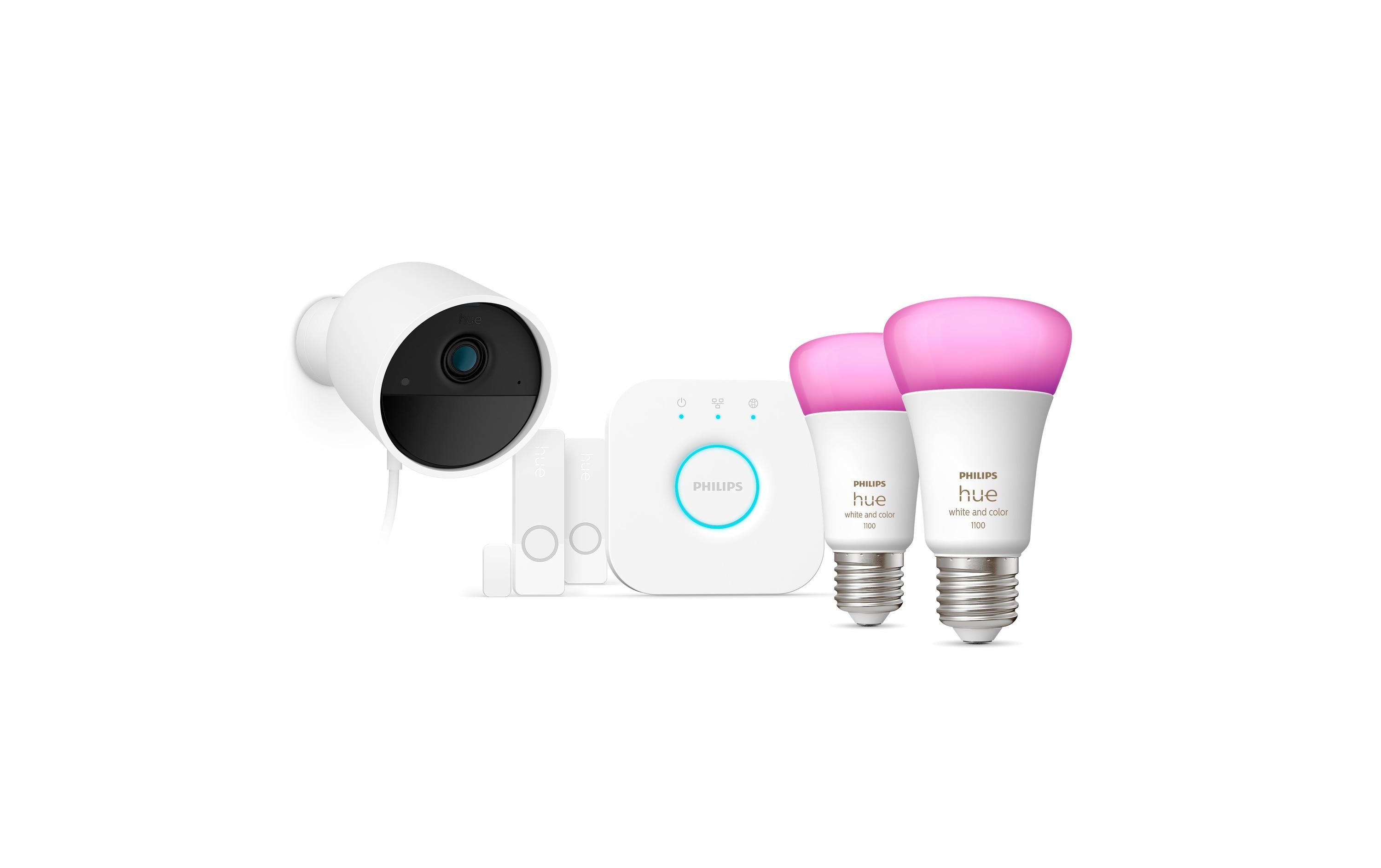 1689052_1 - Mediatech Philips Hue Secure Kamera Bundle Cam, Bridge, 2xLM, 2xSensor