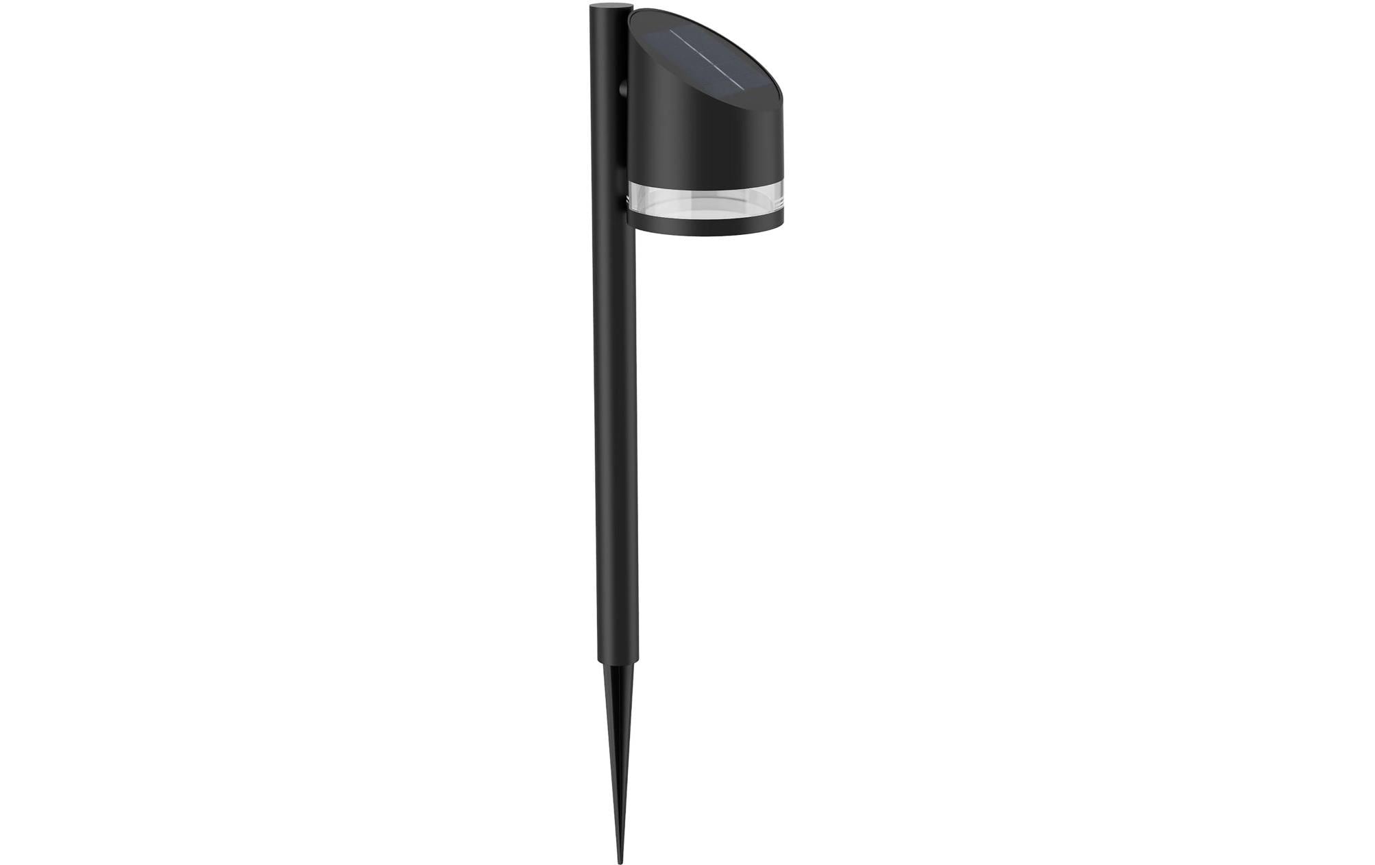 Philips Solar Fyve Sockelleuchte Spiess 1.5W, Tageslichtsensor, 2700K, schwarz