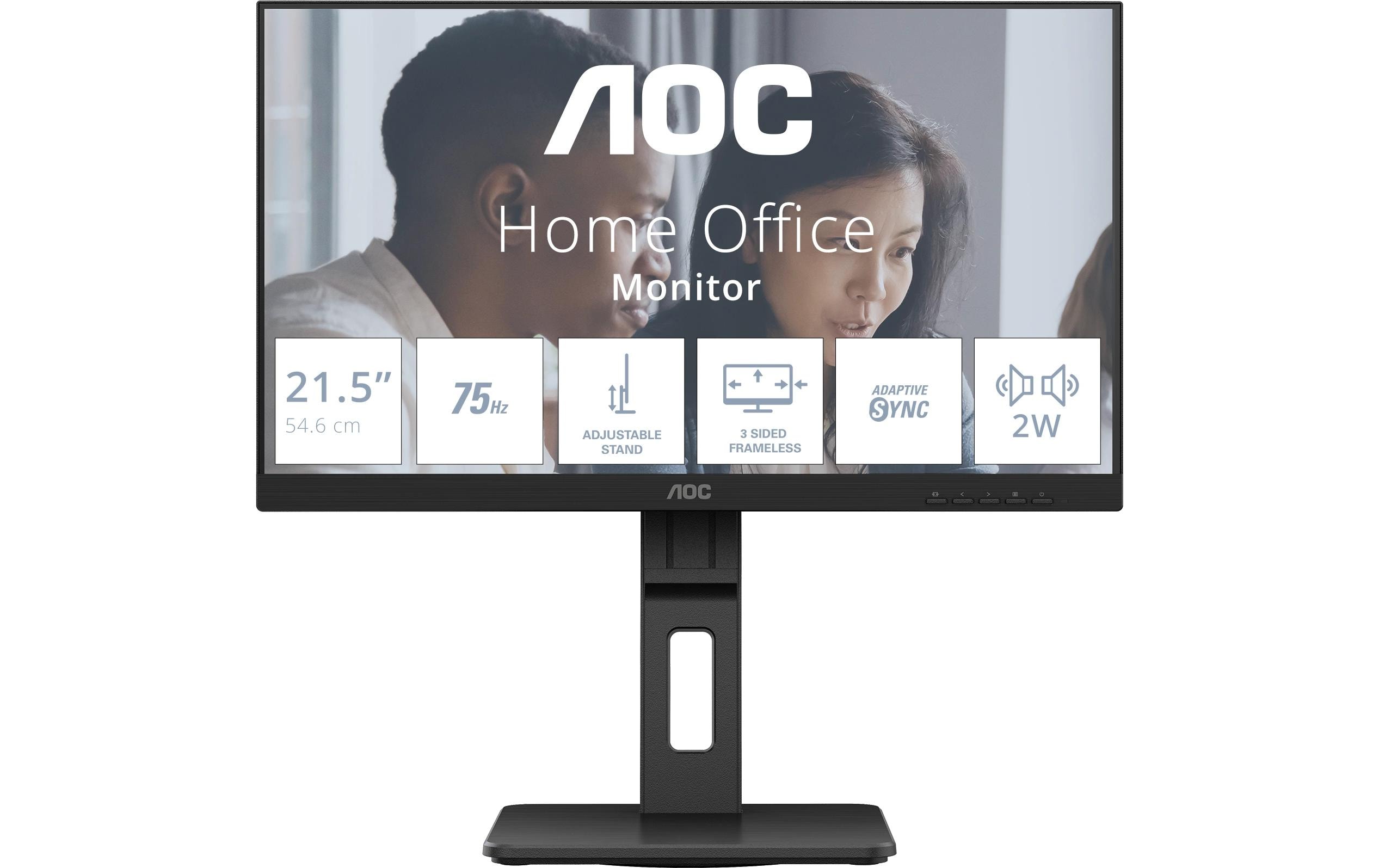 1690058 - Mediatech AOC Monitor 22E2UMF HDMI, DP, 4ms, HV, Speakers, 75Hz kaufen Schweiz | Mediatech.ch