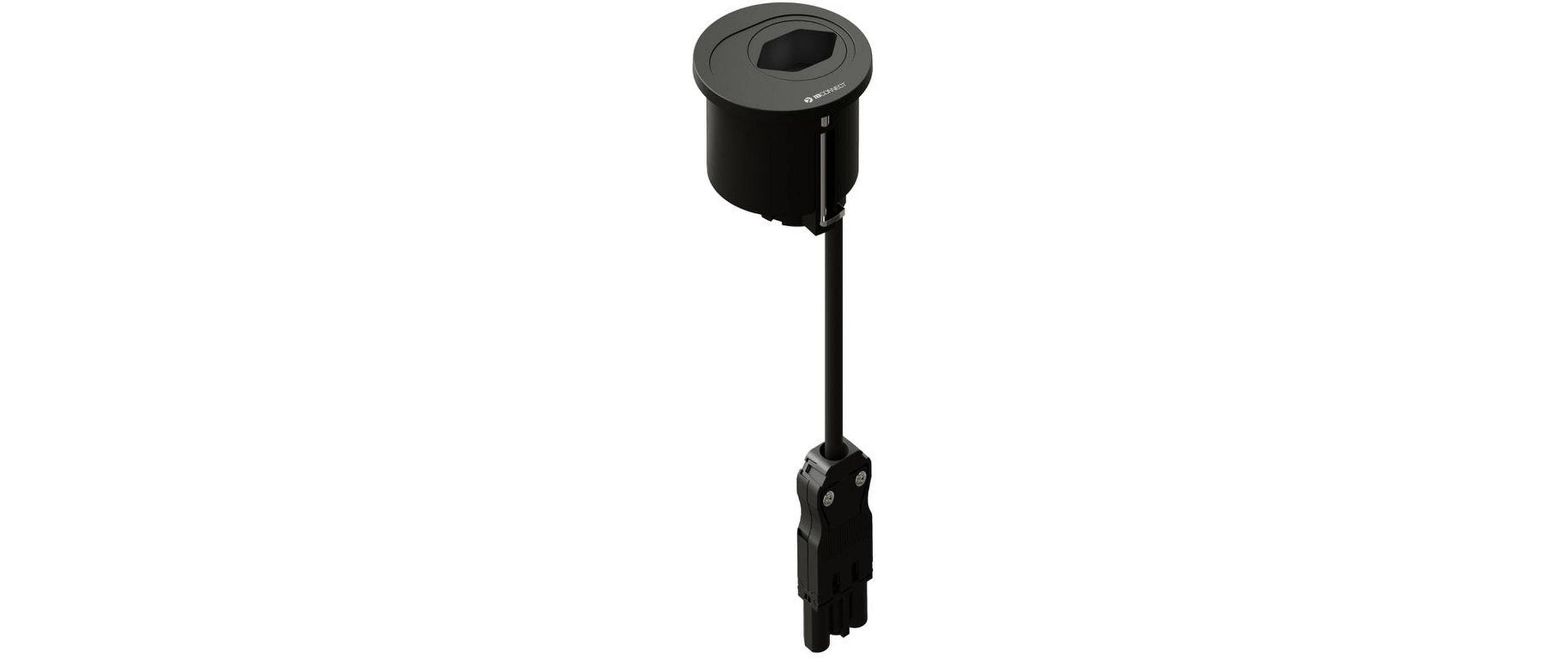 1692636_1 - Mediatech maxCONNECT ATOM Steckdoseneinheit schwarz 1x Typ 13