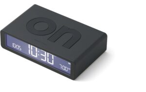 Lexon Digitalwecker Flip Classic LCD, inkl. USB-C Ladekabel, Dark Grey