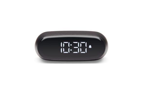 Lexon Digitalwecker Minut LCD, inkl. USB-C Ladekabel, Dunkelgrau
