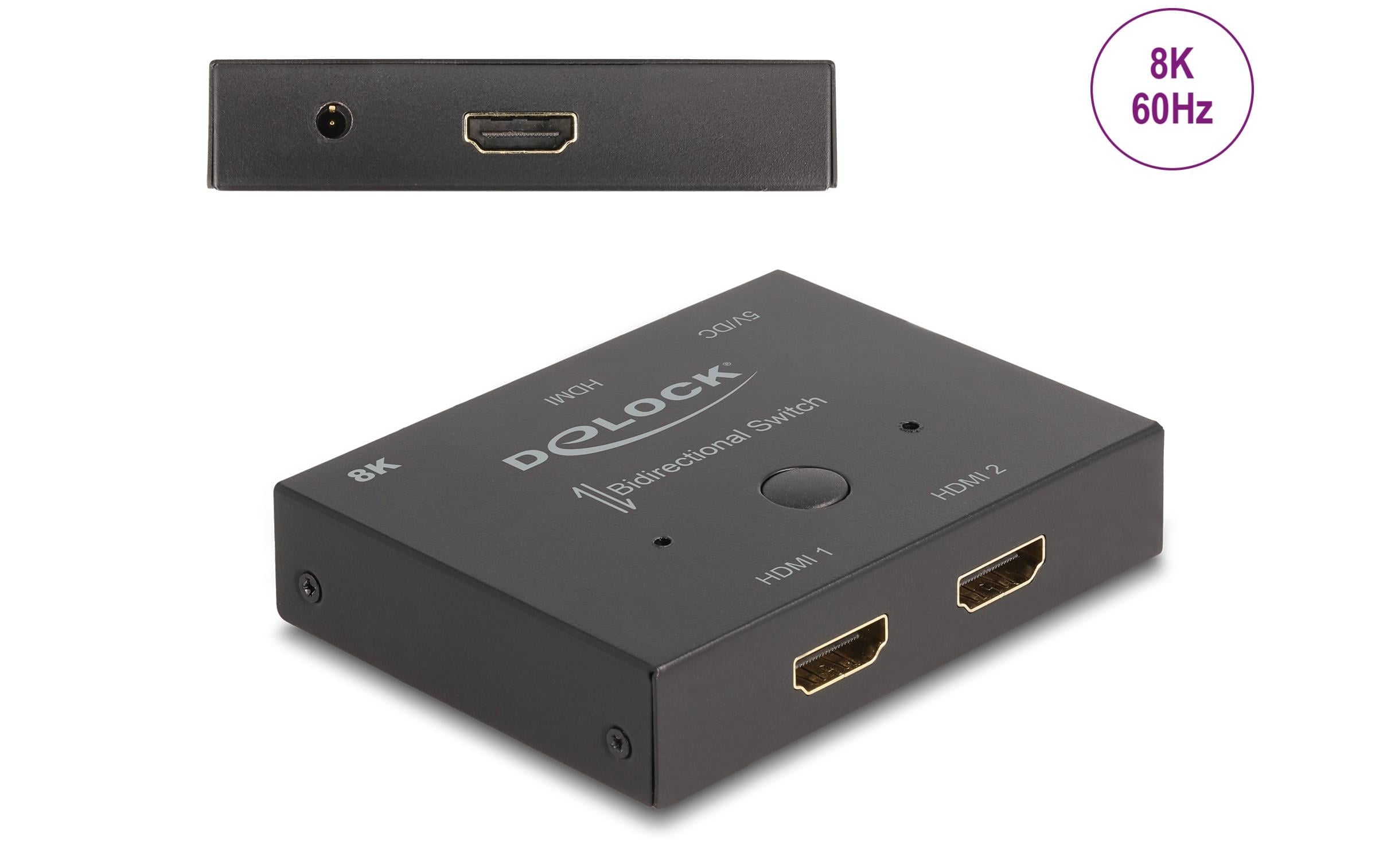 1697091_1 - Mediatech Delock HDMI 2 -1 Switch bidirektional 8K 60Hz