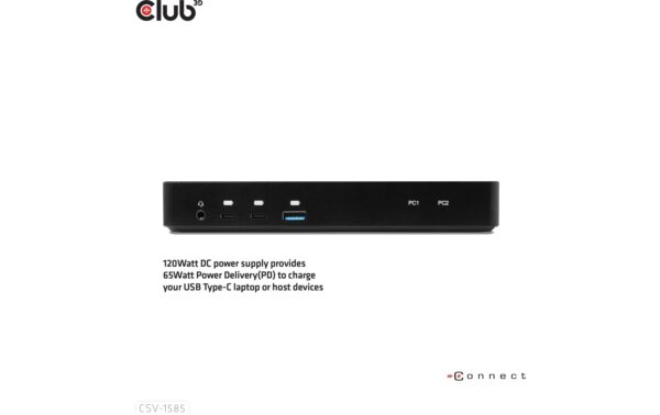 1697231_4 - Mediatech Club 3D, Universal Dockingstation DisplayPort/HDMI KVM Switch
