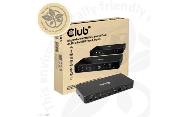 1697231_8 - Mediatech Club 3D, Universal Dockingstation DisplayPort/HDMI KVM Switch