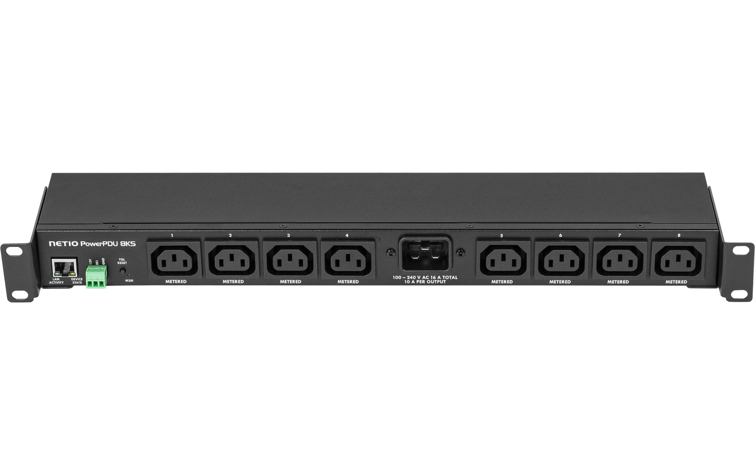 1698096 - Mediatech NETIO PowerPDU 8KS CH, 19''-Steckerleiste Full lMetering und 8 geschaltete Dosen