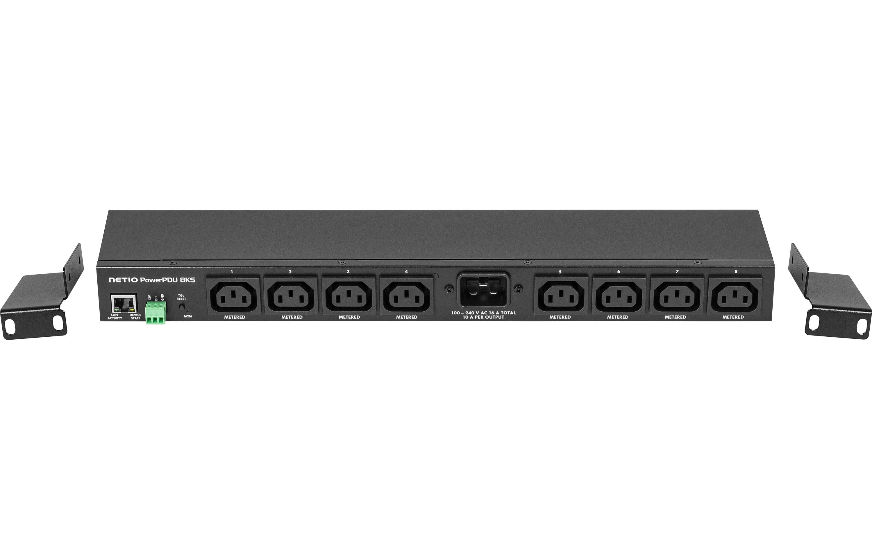 1698096_1 - Mediatech NETIO PowerPDU 8KS CH, 19''-Steckerleiste Full lMetering und 8 geschaltete Dosen