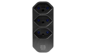 STEFFEN USB Mehrfachstecker 20W Manta drehbar 320°, schwarz