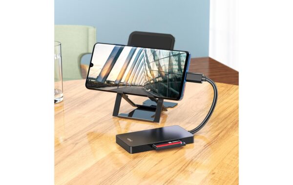 onit USB-C Multi-Kartenleser SD4.0 Pro schwarz,3 Slots,5Gbps,CF/SD/TF,UHS-II