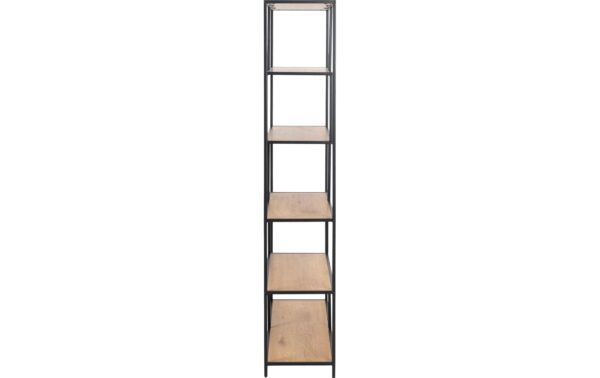 1702425_7 - Mediatech AC Design Bücherregal Seaford MDF/Stahl, 114x35x185 cm, Wildeiche