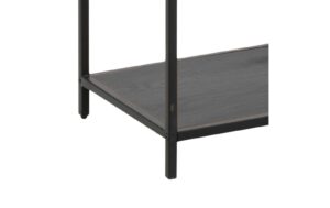 AC Design Bücherregal Seaford MDF/Stahl, 114x35x185 cm, Schwarz