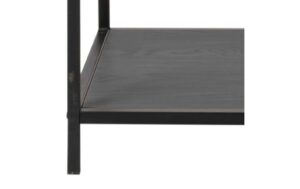AC Design Bücherregal Seaford MDF/Stahl, 114x35x185 cm, Schwarz