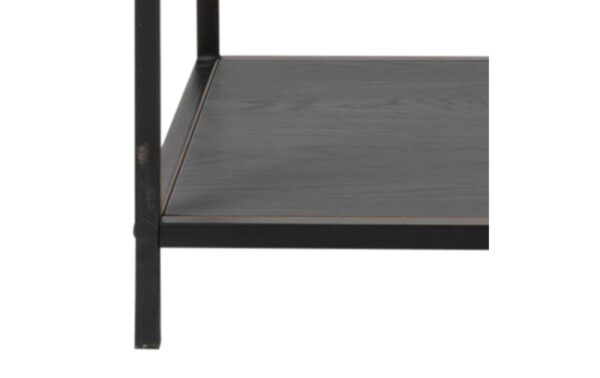 AC Design Bücherregal Seaford MDF/Stahl, 114x35x185 cm, Schwarz