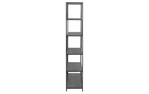 AC Design Bücherregal Seaford MDF/Stahl, 114x35x185 cm, Schwarz